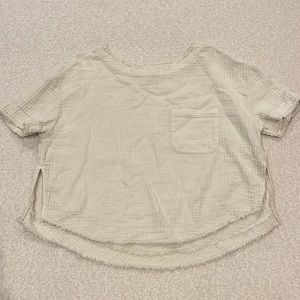 Free People white tee